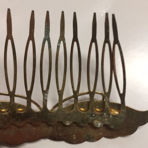 Women’s Beautiful Vintage Cloisanne Hair Comb - Picture 4 of 6